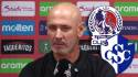 Eduardo Espinel en conferencia de prensa previo al duelo ante Cartaginés en la Copa Centroamericana.