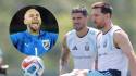 Alexander Schlager no le tuvo miedo a calentar la previa del Argentina vs Austria. Foto EFE.