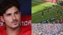 El delantero argentino del Atlético de Madrid, Julián Álvarez, en el banquillo momentos antes del partido de LaLiga entre el Atlético de Madrid y el Villarrea