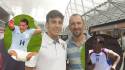 Padre e hijo, Agustín y Osvaldo Canobbio, son muy unidos y el progenitor militó en Honduras. Fotos cortesía.