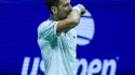 A Novak Djokovic se le vio muy emocionado durante la derrota contra Mariano Navone. FOTO: EFE