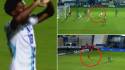 Dereck Moncada firma su primer gol y asistencia en el Honduras vs. Surinam
