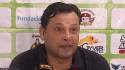 Jeaustin Campos en la conferencia de prensa luego del contundente triunfo de Real España ante Platense en el Morazán.