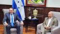 Tommy Zambrano Molina, presidente del Congreso Nacional y Edwin Banegas, presidente de la OPPDH. Fotos DIEZ.
