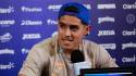 El delantero del Lech Poznan de Polonia, Luis Palma, habló en conferencia de prensa de la Selección de Honduras en Houston, Texas.
