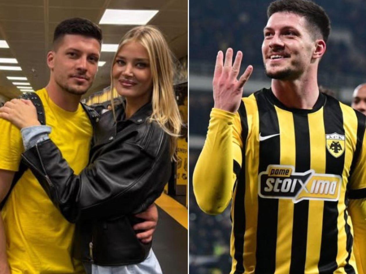 Luka Jovic se ha convertido en el goleador del AEK Atenas, el nuevo equipo de Kervin Arriaga.