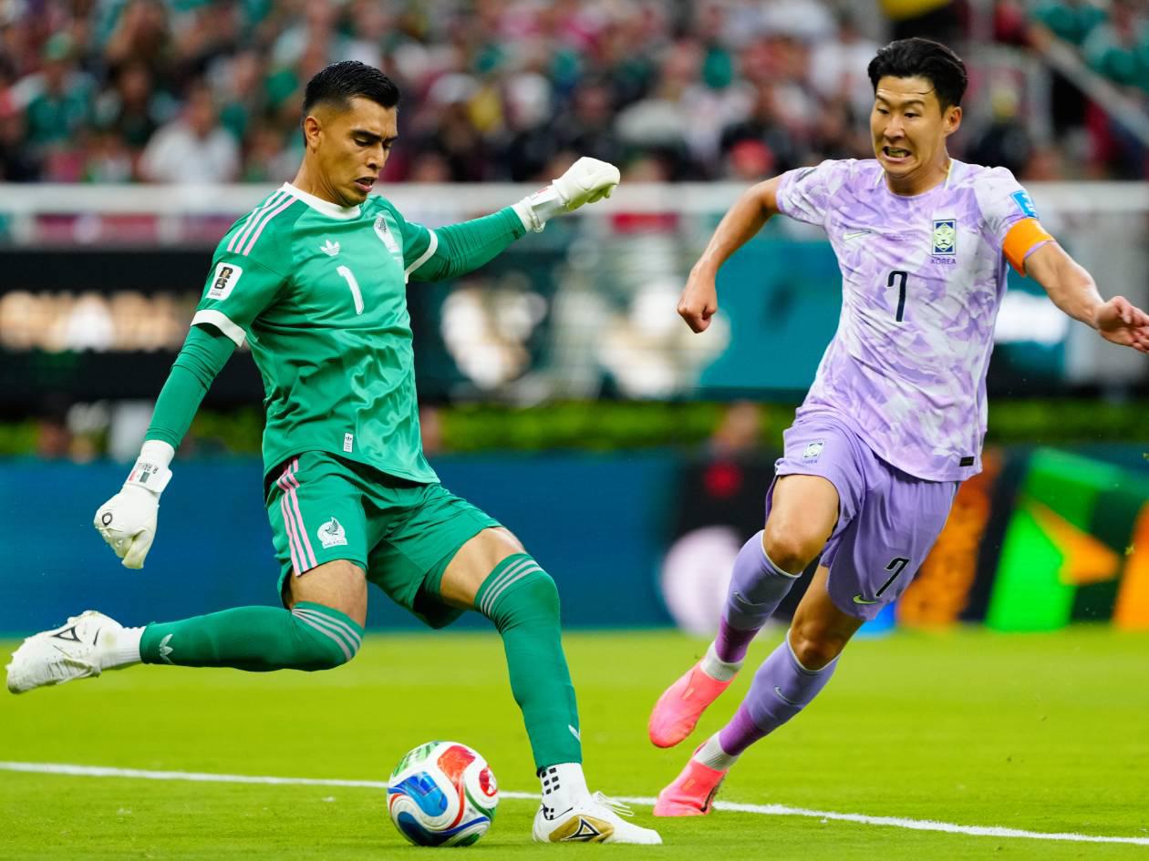 Son Heung-min no estuvo fino en el encuentro contra México.