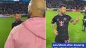 Un video en redes sociales se hizo viral por el rechazo de Messi a Eriq Zavaleta cuando terminó el partido.