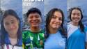 Daylin Benítez, Josué Matute, Giulliana Ramírez y Fernanda Varela, los nadadores que impusieron récords nacionales. Fotos cortesía Fehna.