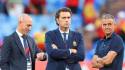 José Francisco Molina cuando era director deportivo de España, junto a Luis Rubiales, expresidente de la Federación de Fútbol de España y Luis Enrique, en ese momento entrenador de la Furia Roja. Foto Archivo