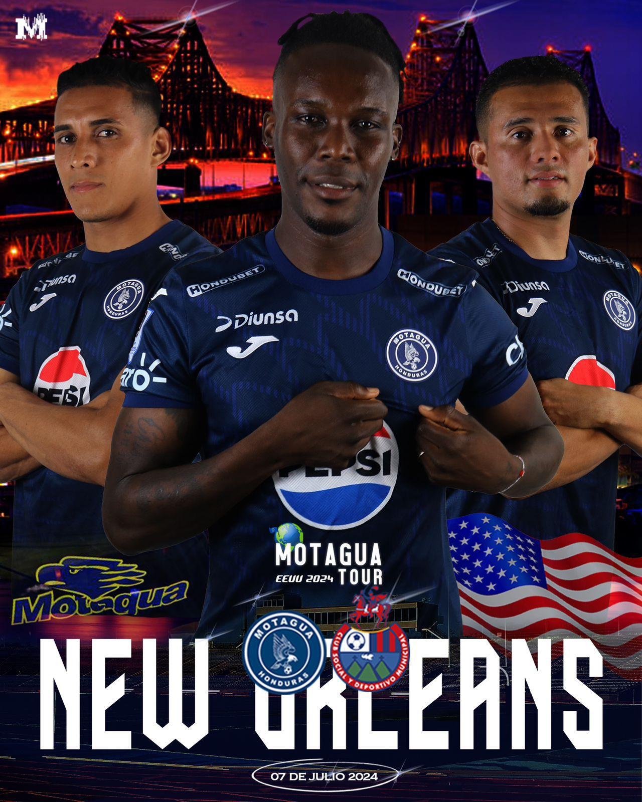 Este domingo 7 de julio, Motagua enfrenta al Municipal en New Orleans a las 5:00 PM hora de New Orleans. El Behrman Stadium es el recinto del juego y los boletos los podés adquirir a través de <b><a rel=nofollow noopener noreferrer href=https://ticketon.com/ target=_blank>www.ticketon.com</a></b>