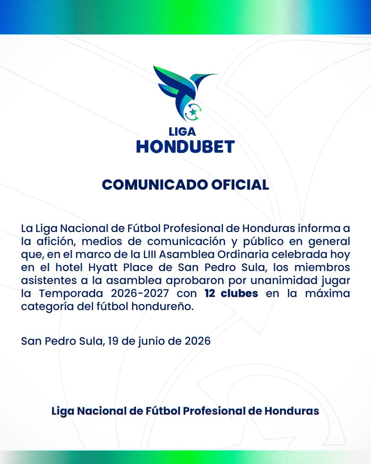 OFICIAL: Liga Nacional se jugará con 12 equipos y este club ocuparía la última plaza