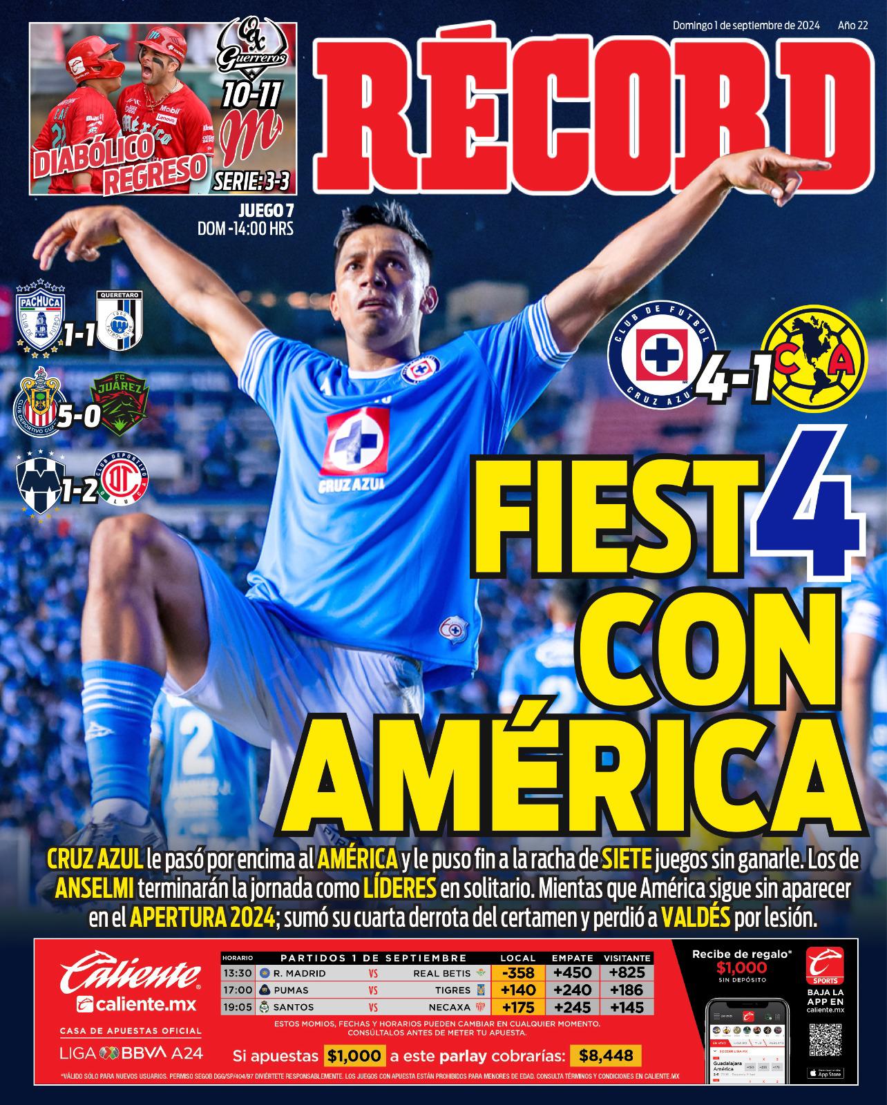 América recibe duro golpe tras la goleada contra Cruz Azul y así quedó la tabla de posiciones de la Liga MX