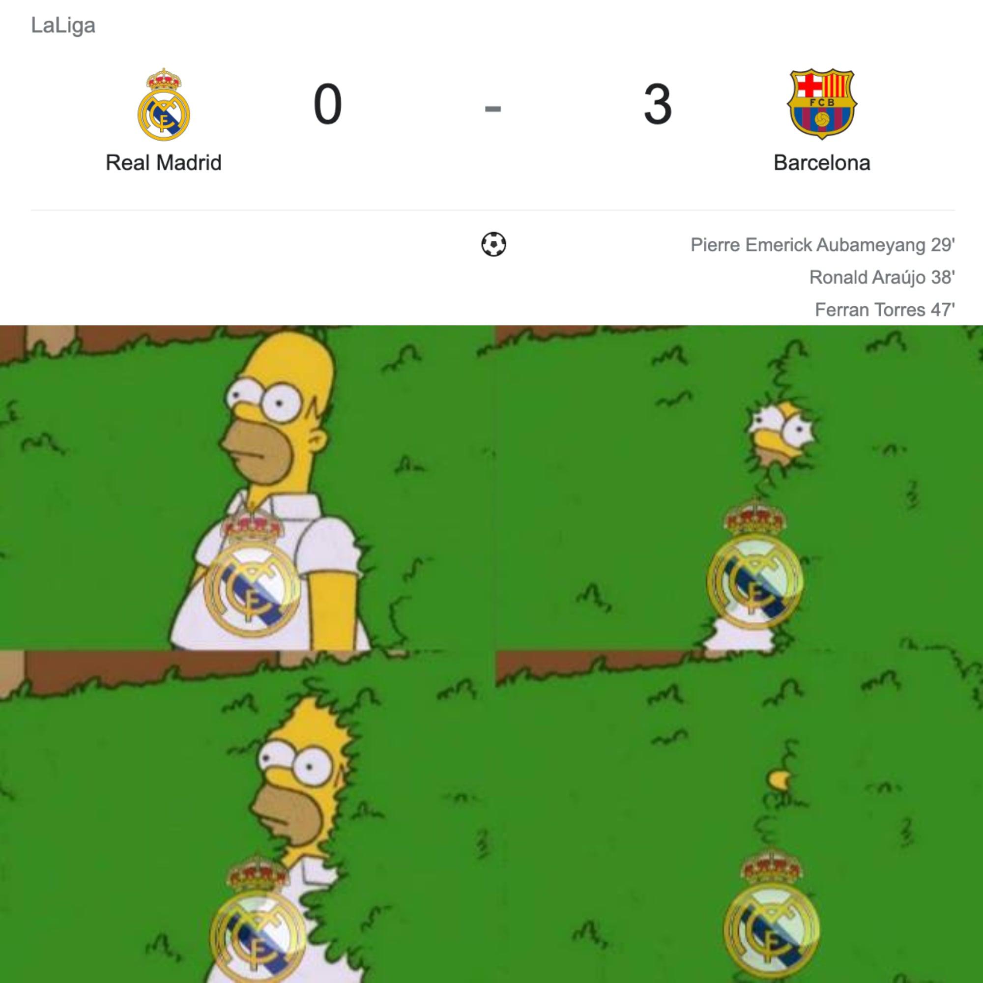 ¡El Barcelona de Xavi recetó paliza en el Clásico y los memes destrozaron al Real Madrid!