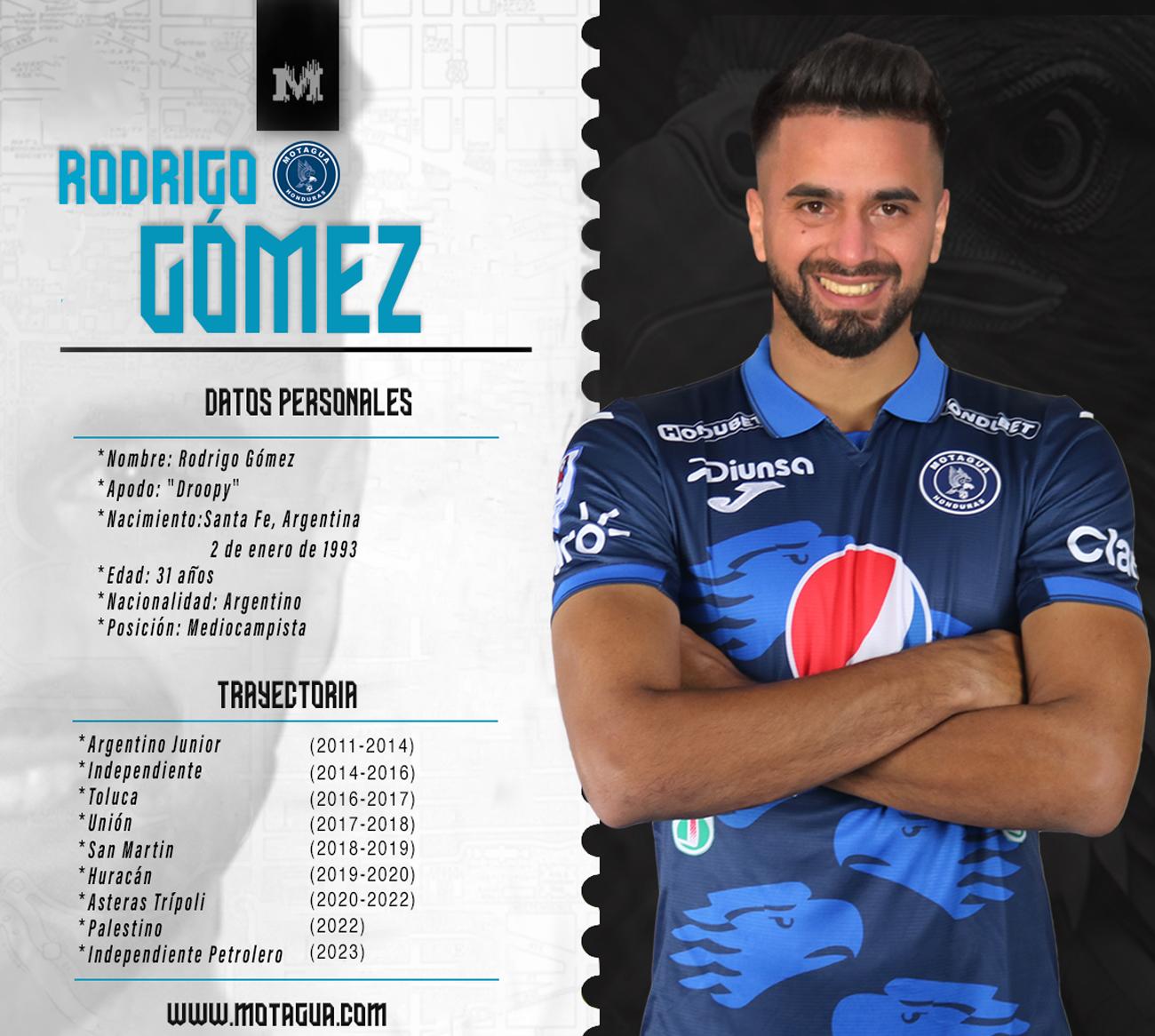 31 años de edad acaba de cumplir el volante argentino, Rodrigo Gómez.