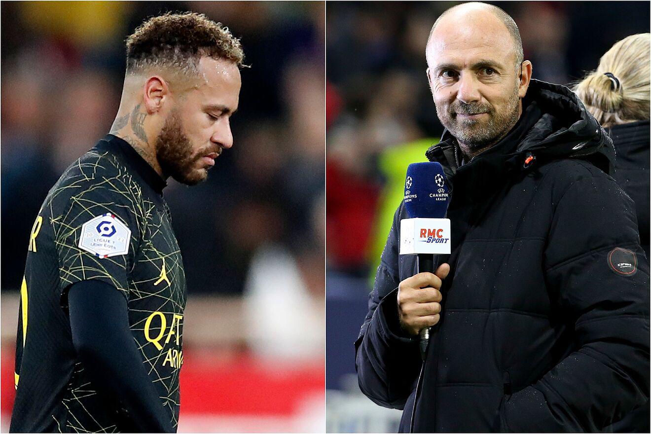 Dugarry celebró la lesión de Neymar que estará cuatro meses sin poder jugar.