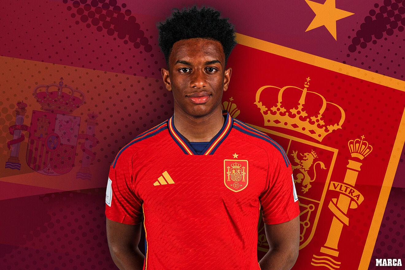 Alejandro Balde reemplaza al lesionado Gayá en España para jugar el Mundial. (Foto Marca)