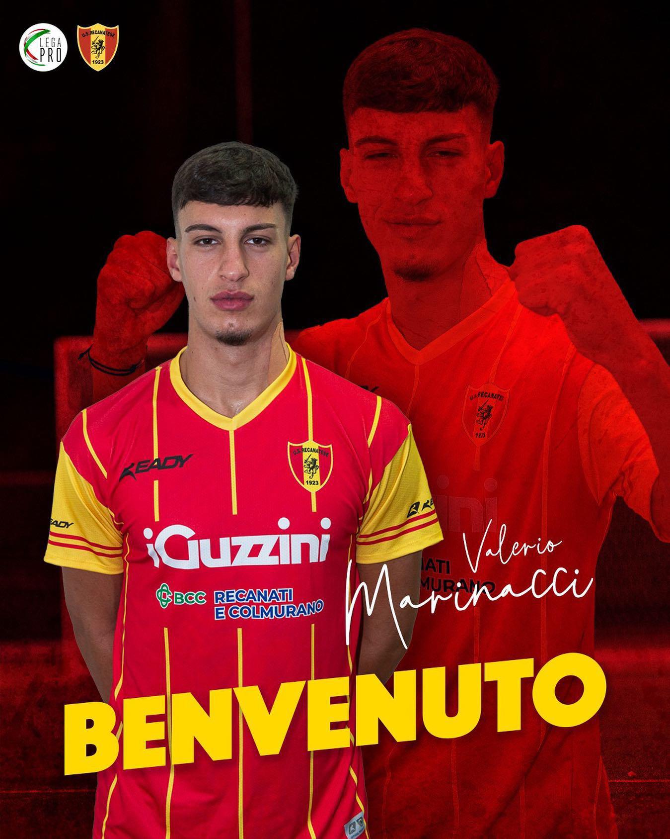 Valerio Marinacci es nuevo jugador del Recanatese de la Serie C de Italia.