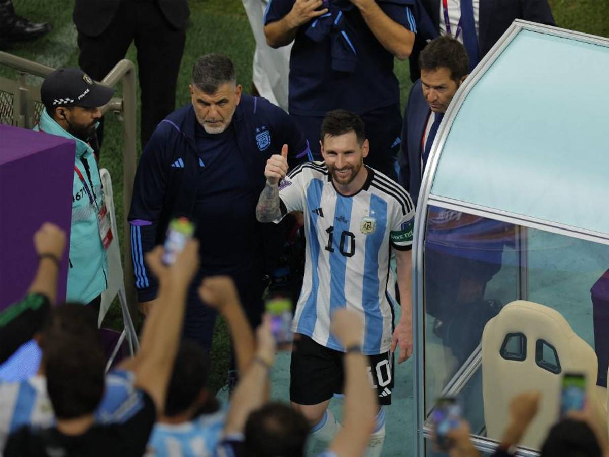 El dolor de los mexicanos y el festejo de Messi por el triunfo de Argentina en el Mundial; así fue captada Antonela Roccuzzo en el estadio