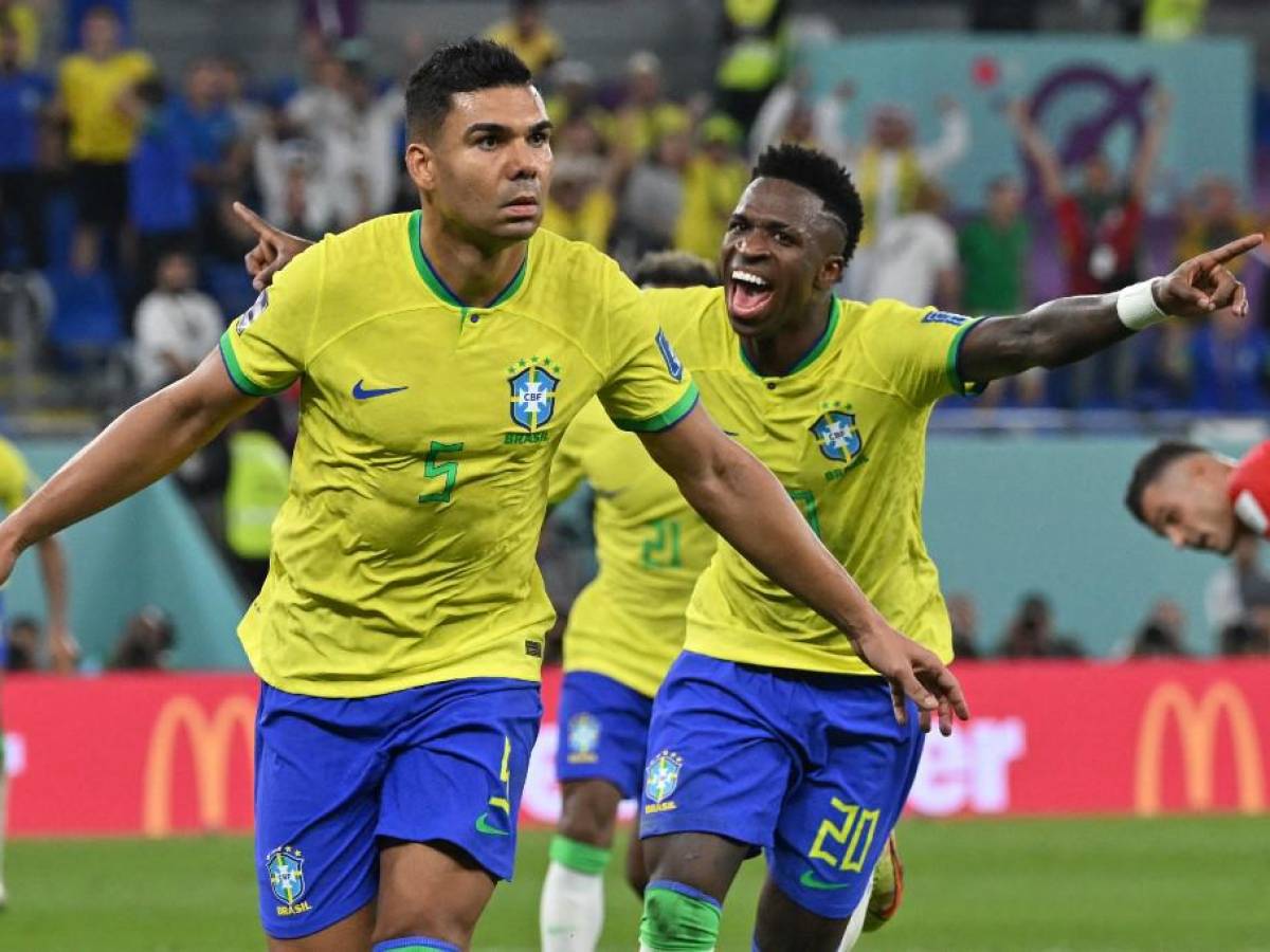 Brasil derrota a Suiza con golazo de Casemiro y se clasifica a los octavos de final del Mundial de Qatar 2022