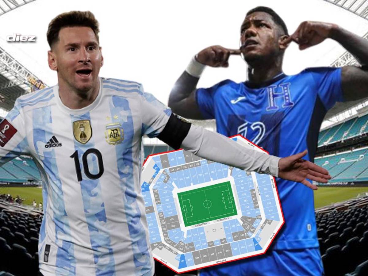 Las entradas más baratas y cuántas se han vendido para el Argentina-Honduras en el Hard Rock Stadium