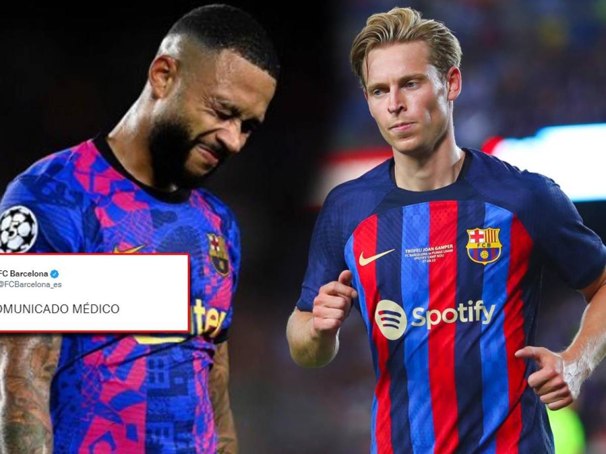 Comunicado oficial: Barcelona anuncia lo peor con Memphis y De Jong tras regresar lesionados de Países Bajos