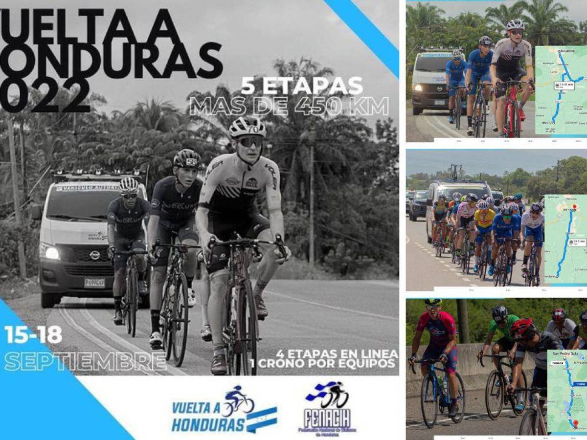 Vuelta a Honduras 2022: listas las etapas del evento ciclístico más grande de nuestro país