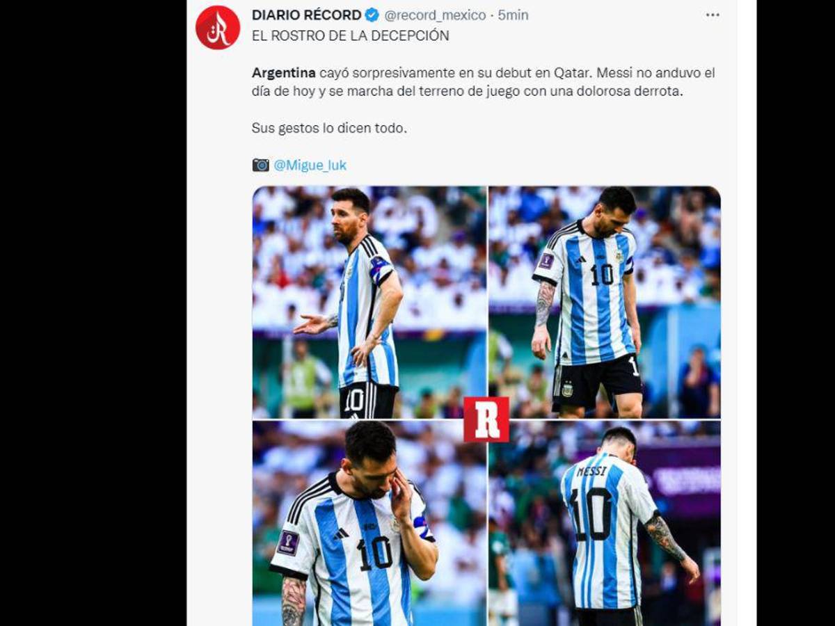 “Ni D10s ayuda al que madruga”: Así reaccionó la prensa tras la derrota de Argentina ante Arabia Saudita en Qatar 2022