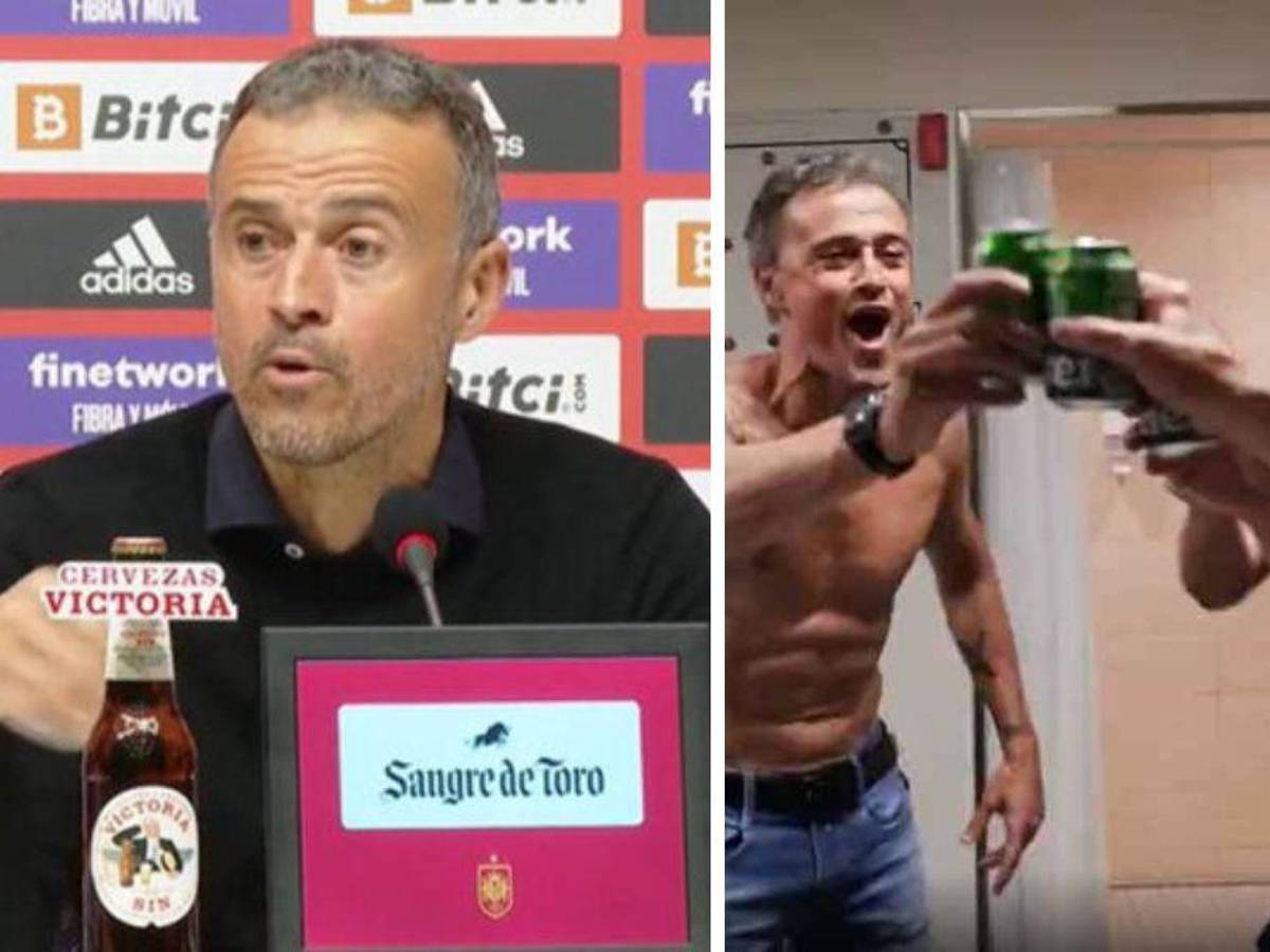 Luis Enrique cuida a los suyos: “Prefiero que mis jugadores se beban una cerveza a un refresco”