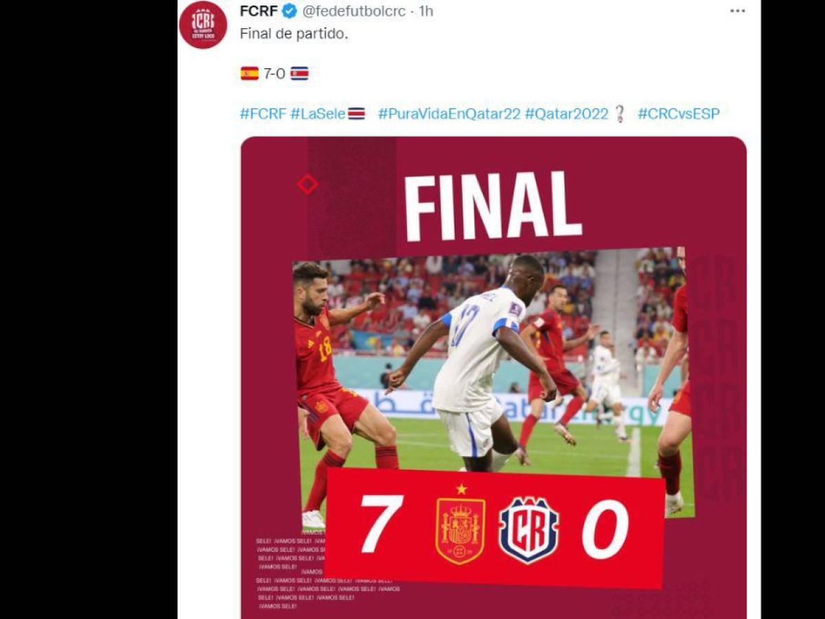 “Parecemos Panamá”, “Dimos pena”: las reacciones de la prensa tica tras la derrota de ante España en Qatar 2022