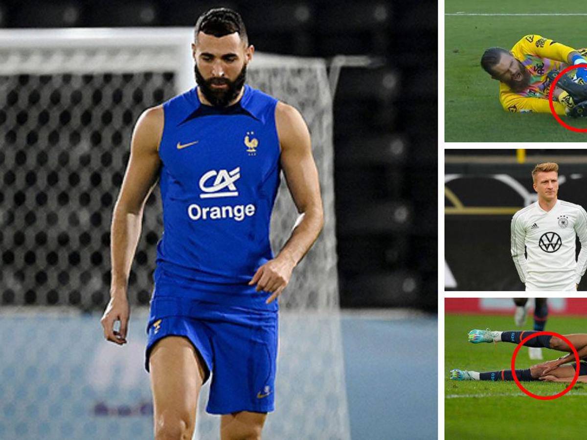 Este es el país más afectado y Benzema se suma: La maldita lista de jugadores que se pierden el Mundial de Qatar 2022