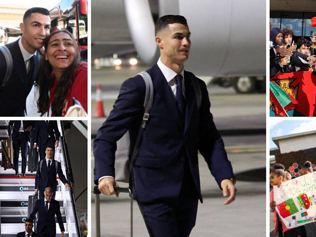 ¡Llegó el comandante! Elegante y sonriente arribó Cristiano Ronaldo a su último baile con Portugal al Mundial Qatar 2022