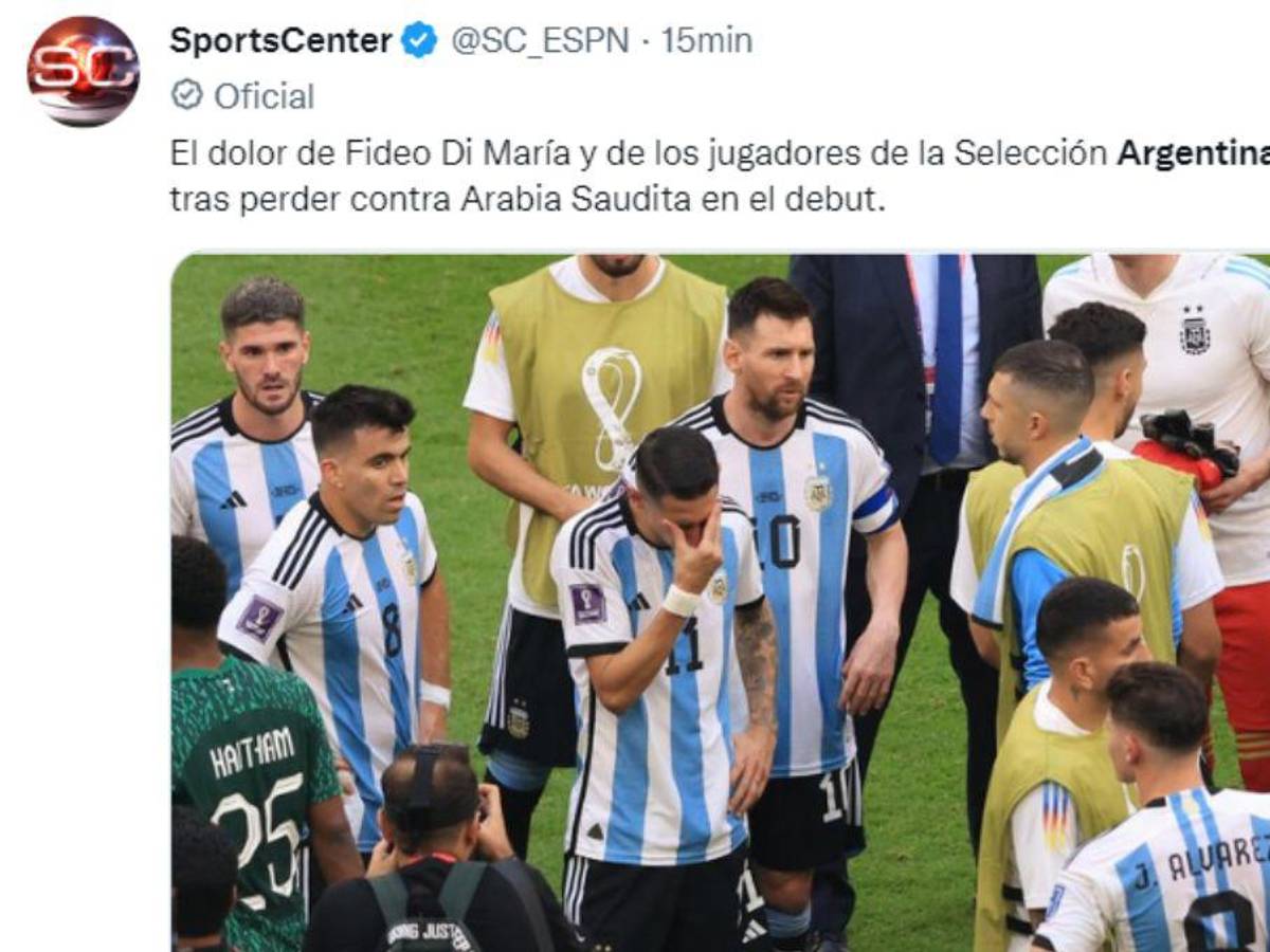 “Ni D10s ayuda al que madruga”: Así reaccionó la prensa tras la derrota de Argentina ante Arabia Saudita en Qatar 2022