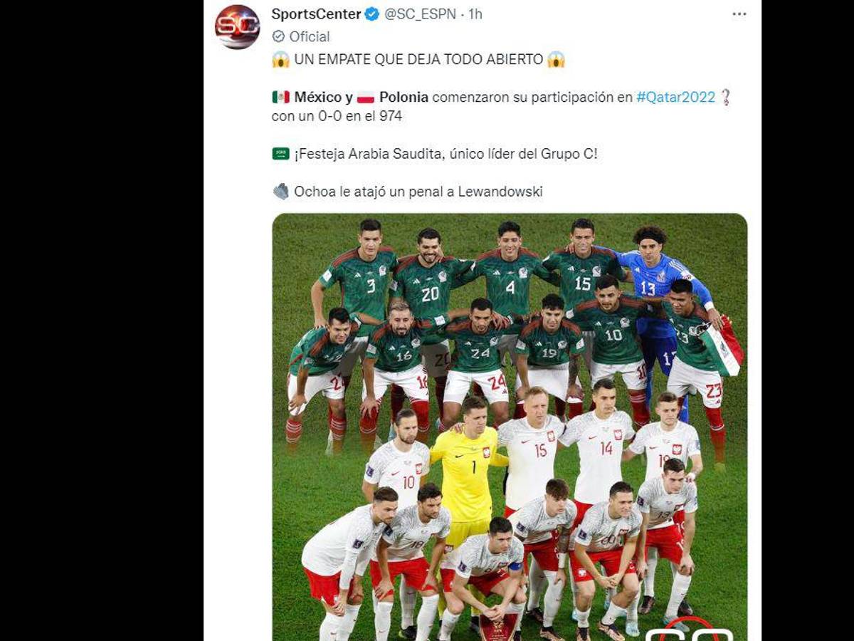 Alaban a Ochoa, le piden más al Chucky y Argentina sigue viva: así reaccionó la prensa tras el empate de México y Polonia