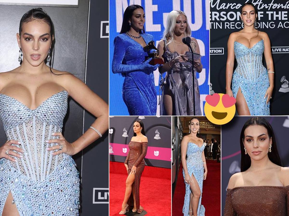 Georgina Rodríguez incendió Las Vegas: así lució la novia de Cristiano en los Latin Grammy 2022 y su incidente antes de la premiación