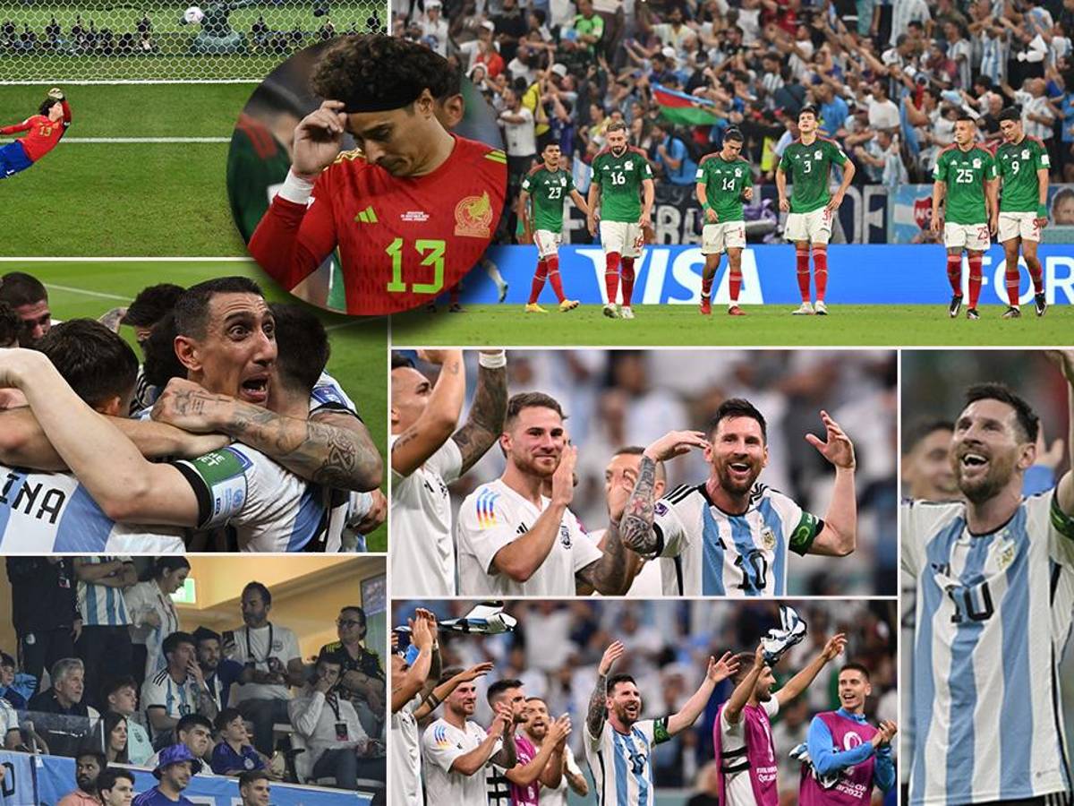 El dolor de los mexicanos y el festejo de Messi por el triunfo de Argentina en el Mundial; así fue captada Antonela Roccuzzo en el estadio