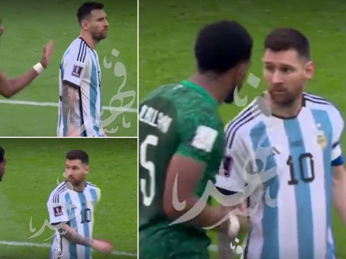 ¡Imperdible! Futbolista de Arabia Saudita fue a buscar a Messi y así reaccionó el argentino: ‘‘No vas a ganar’’