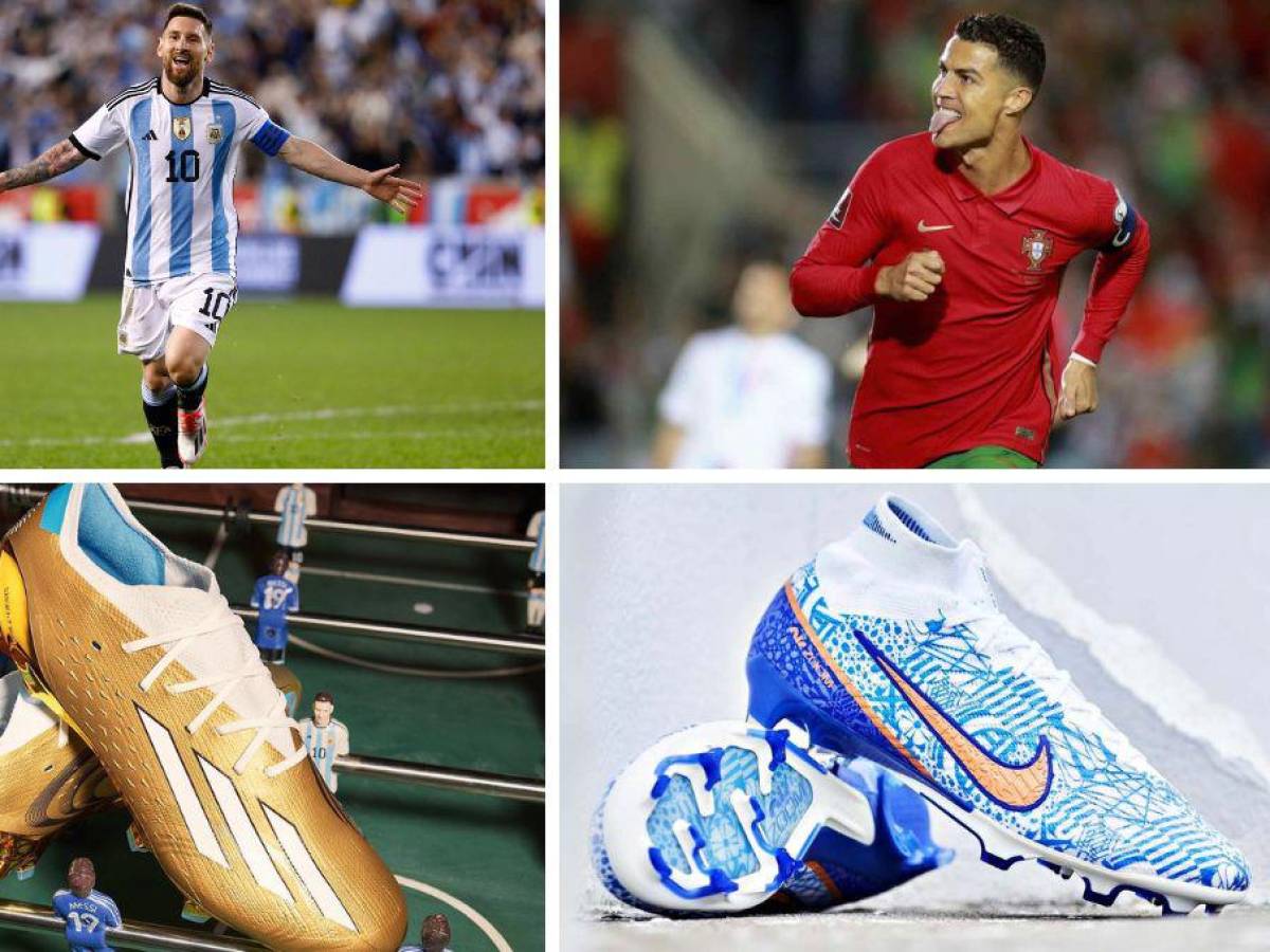 Alentar Ponte de pie en su lugar triple Una belleza! Los botines que Leo Messi y Cristiano Ronaldo usarán en el  Mundial de Qatar