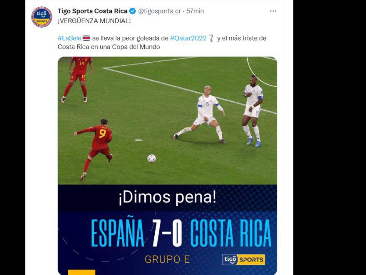 “Parecemos Panamá”, “Dimos pena”: las reacciones de la prensa tica tras la derrota de ante España en Qatar 2022