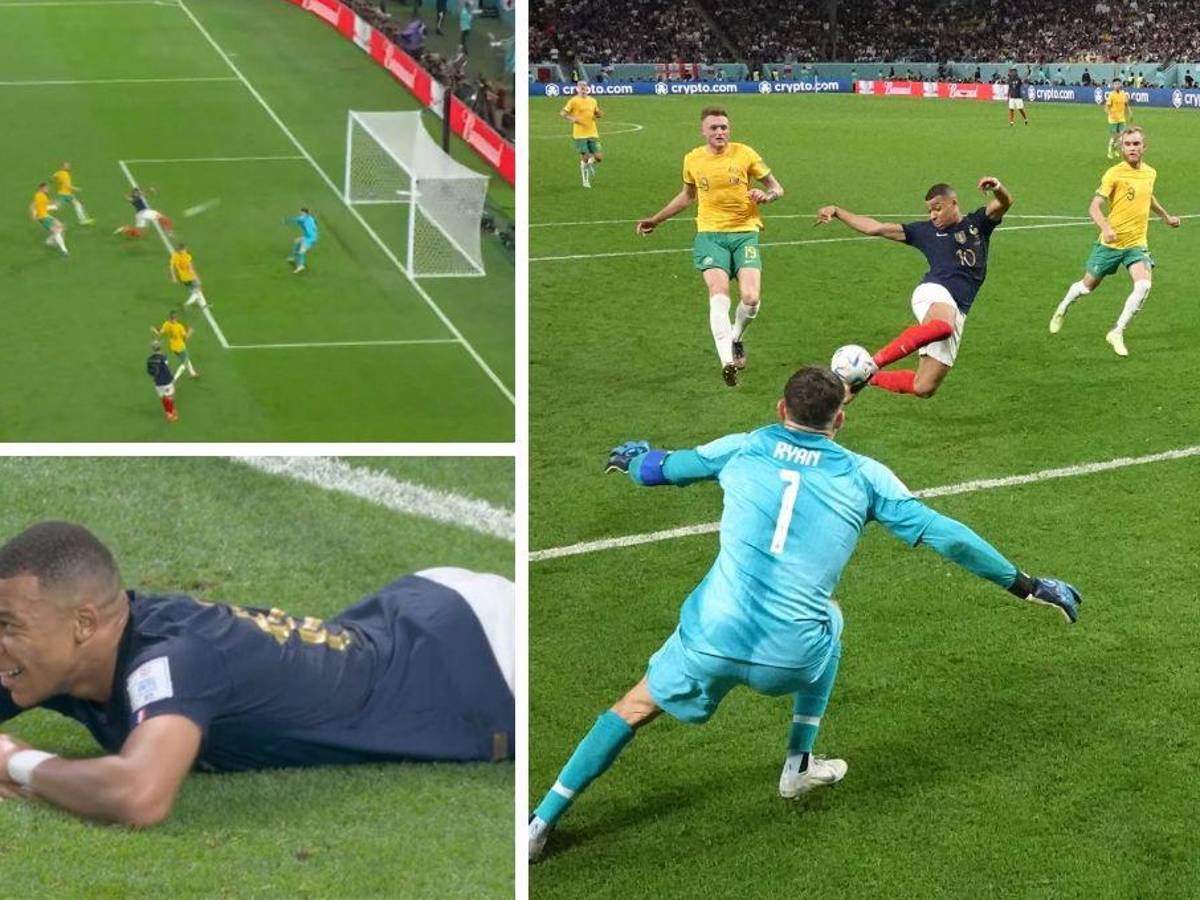 Terrible fallo de Mbappé frente al marco y aún no se estrena en el Mundial de Qatar 2022