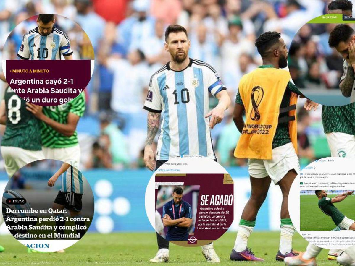 “Ni D10s ayuda al que madruga”: Así reaccionó la prensa tras la derrota de Argentina ante Arabia Saudita en Qatar 2022