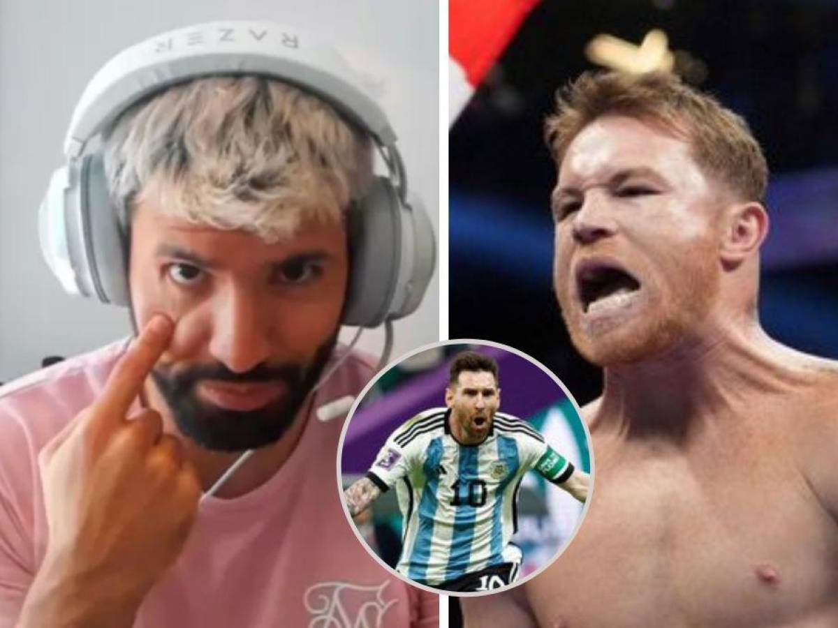 Kun Agüero explota contra Canelo Álvarez y sale en defensa de Messi: Explica por qué la camisa estaba en el suelo
