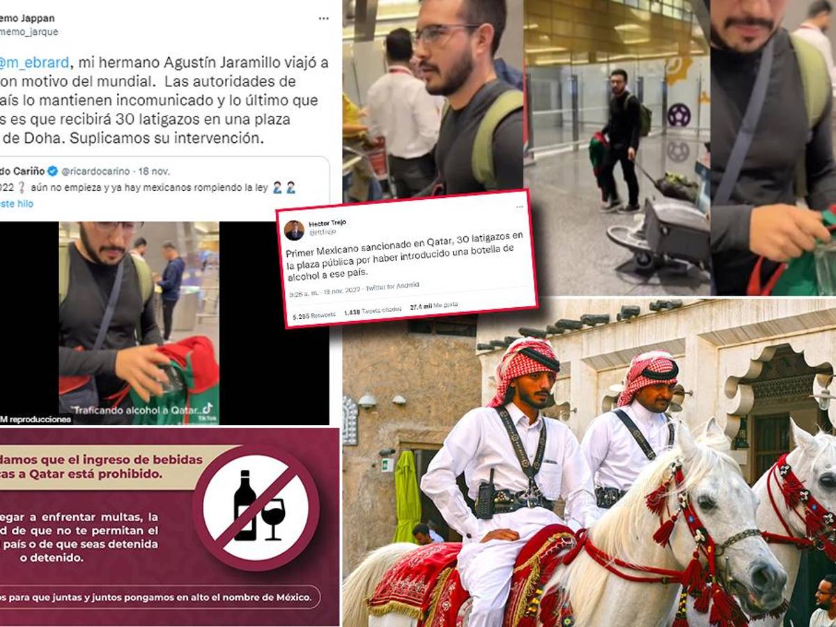 ¿30 latigazos? Toda la verdad sobre el aficionado mexicano que sería castigado en Qatar por ingresar bebidas alcohólicas
