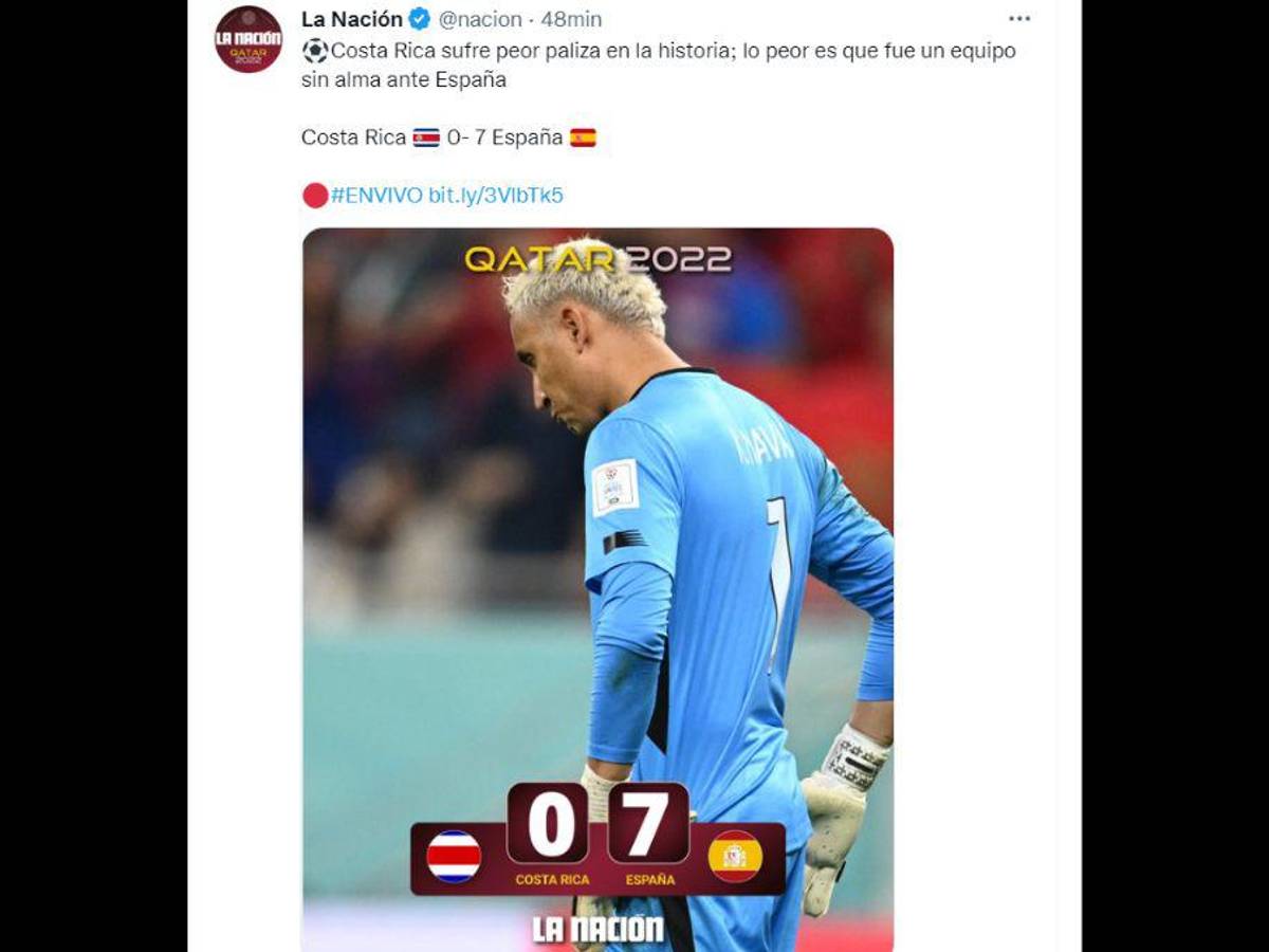 “Parecemos Panamá”, “Dimos pena”: las reacciones de la prensa tica tras la derrota de ante España en Qatar 2022