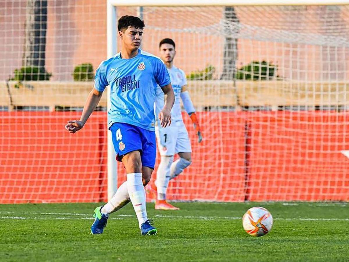 ¡Fenafuth ya lo contactó! el canterano del Girona que desea jugar con Honduras: es catalán y tiene 17 años