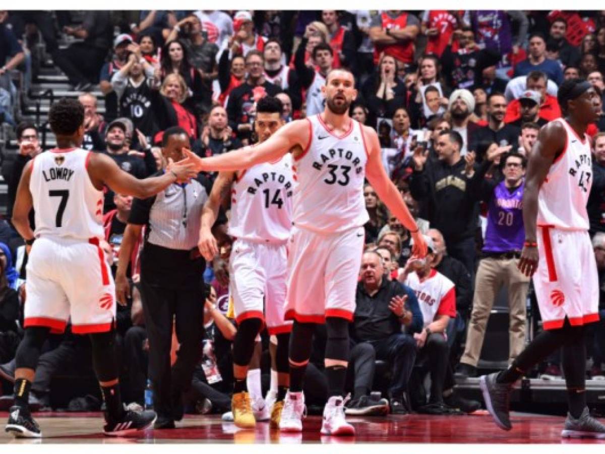 Toronto somete al campeón Warriors en el arranque de la final de la NBA