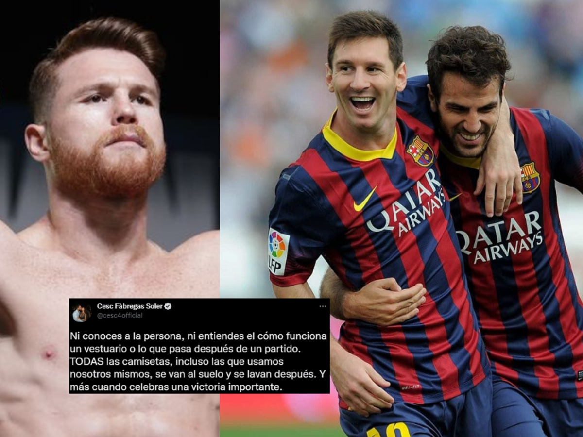 Sigue la polémica: Cesc Fábregas sale en defensa de Lionel Messi tras los dardos de Canelo Álvarez