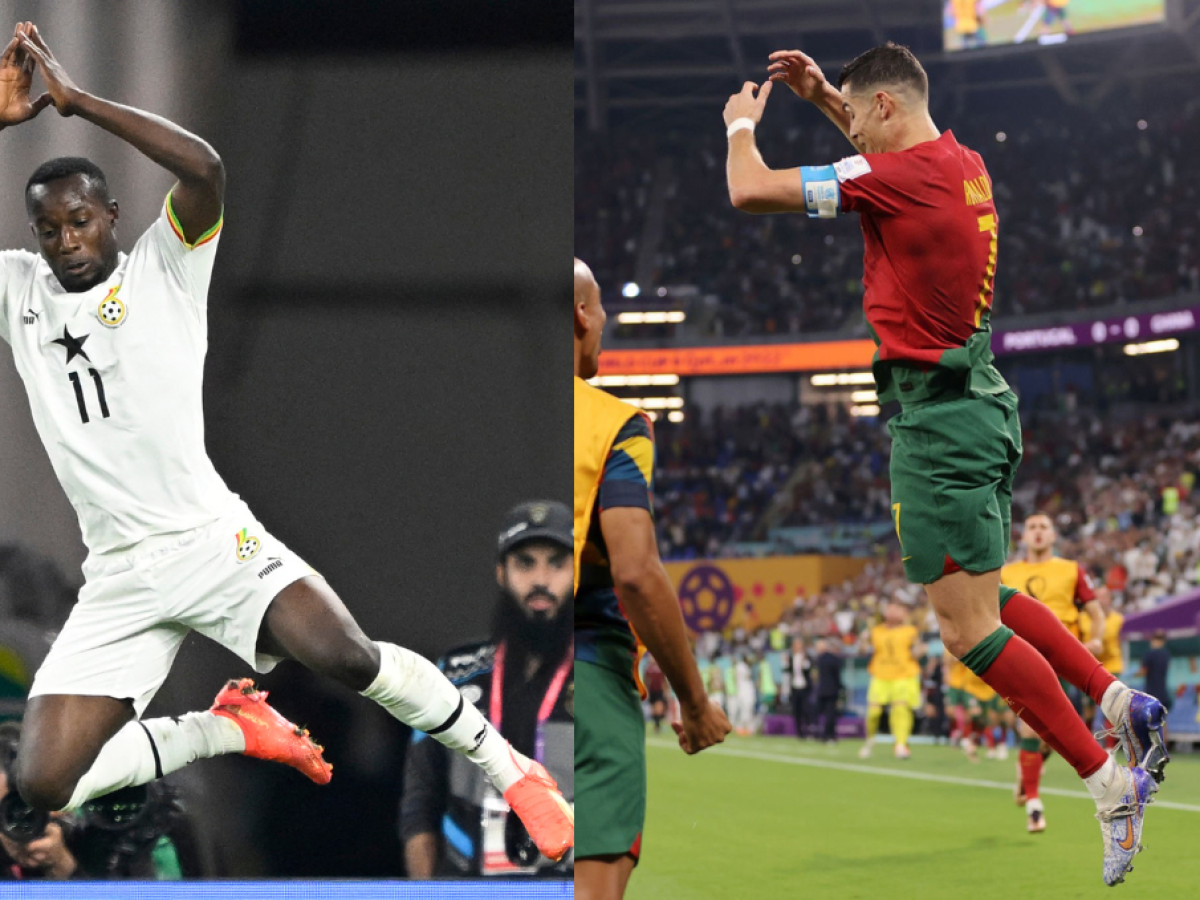 “Siuuuuu”: El futbolista de Ghana que se llevó los reflectores tras celebrar a lo CR7 frente a Cristiano Ronaldo