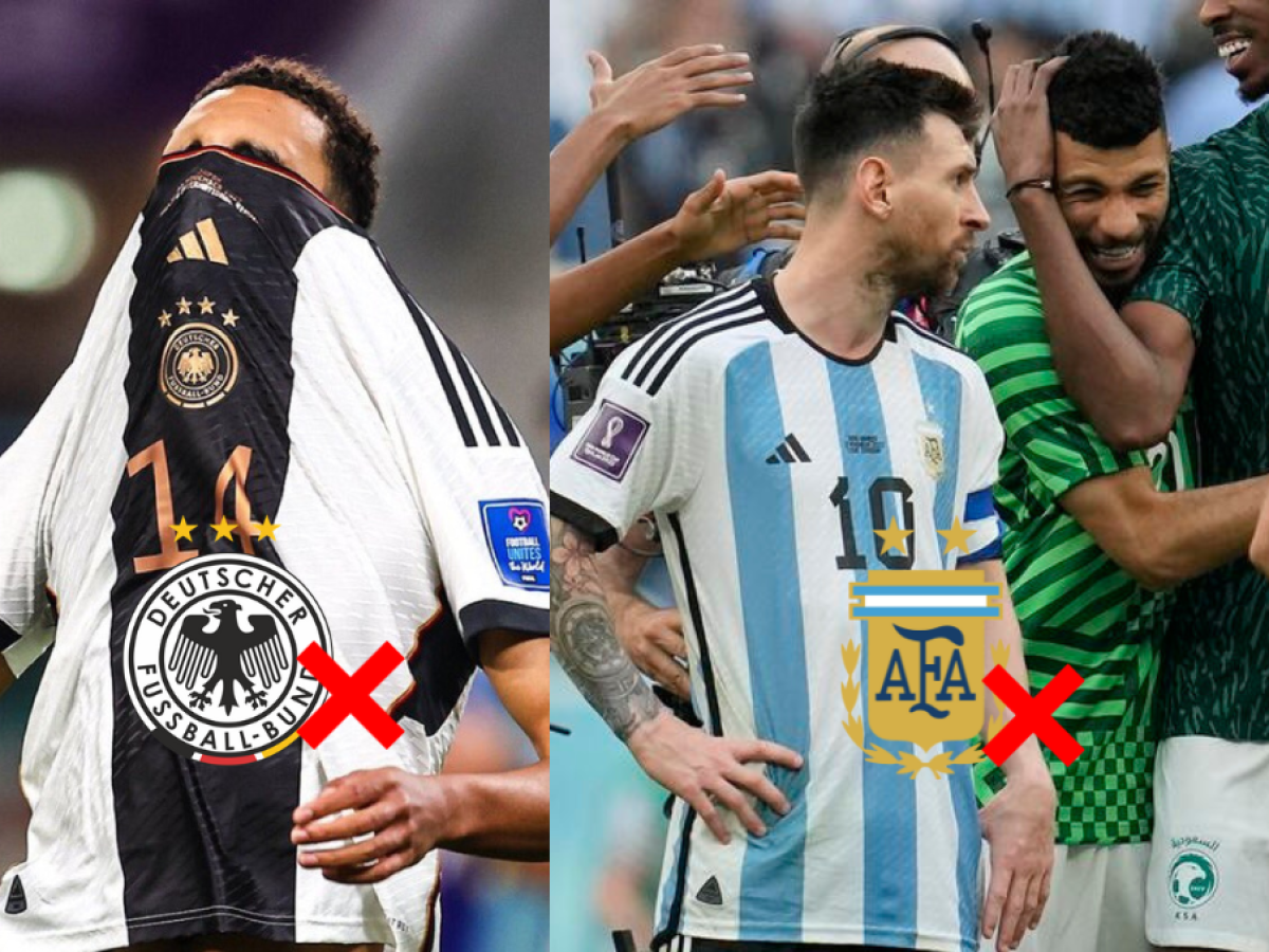 Batacazos mundiales: Alemania y Argentina caen en su debut y tienen medio pie fuera del Mundial de Qatar