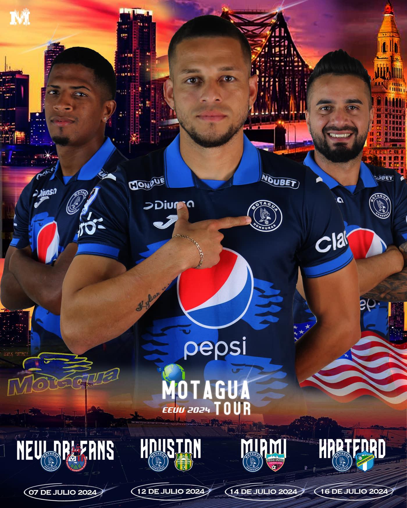 Rivales, sedes y fechas de los amistosos del Motagua en territorio estadounidense.